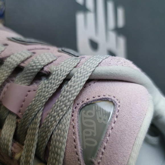 New Balance 9060 Sea Salt White Sneakers - Picture 4 of 7